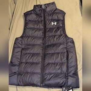 Under Armour Men's Small Black Puffer Vest Infrared